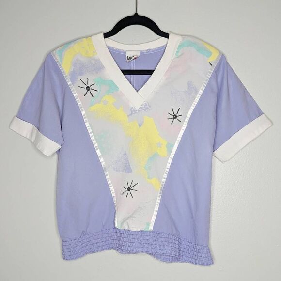 Vintage Teddi Sport Petite 80's Top - Picture 1 of 9